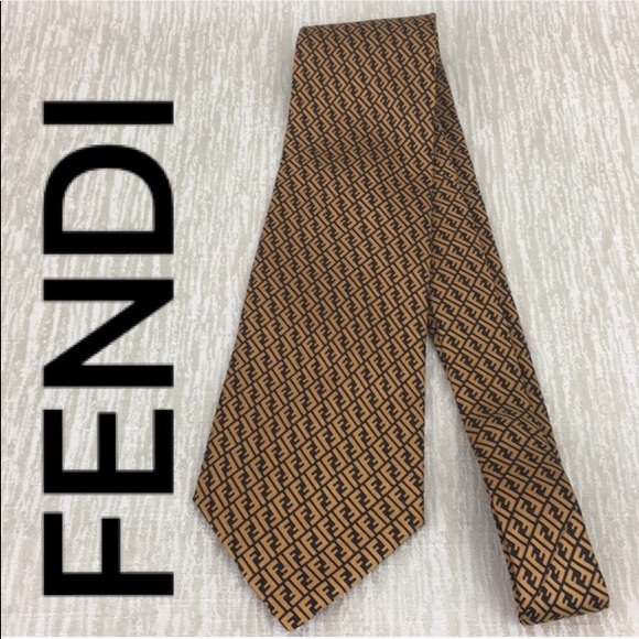 fendi monogram tie
